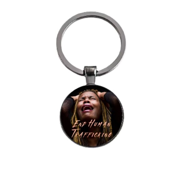 END HUMAN TRAFFICKING #1 CUSTOM KEY RING - Picture 3 of 5